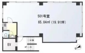 大森北パークビルの基準階図面