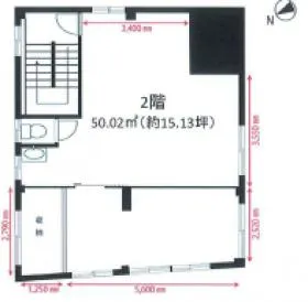 茶静山園ビルの基準階図面