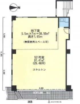 雅ビルドビルの基準階図面