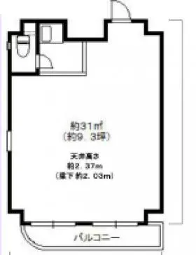 ラバーズパークビルの基準階図面