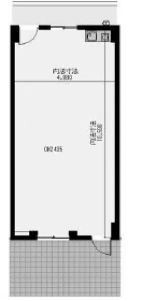 小金井スカイコーポラスビルの基準階図面