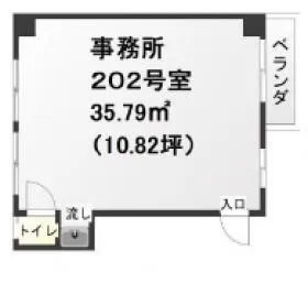 山﨑ビルの基準階図面