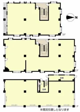仮)下連雀一丁目店舗事務所ビルの基準階図面