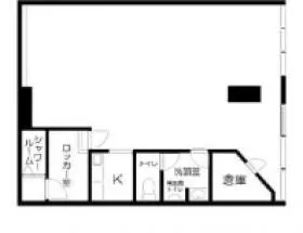 メンバーズタウン国立ビルの基準階図面