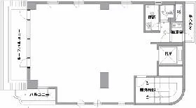 CREA赤坂(旧赤坂ノーマン)の基準階図面
