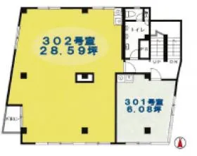 伊藤ビルの基準階図面