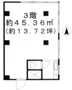 大沢新町ビルの基準階図面
