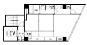 ZA SUITE 日本橋の基準階図面