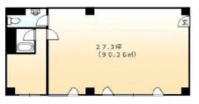 前原ビルの基準階図面
