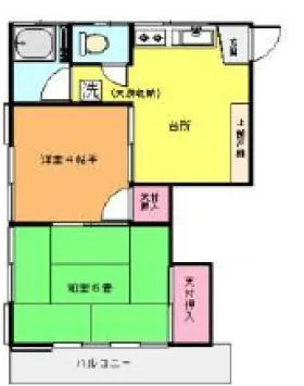 一晃ハイツビルの基準階図面