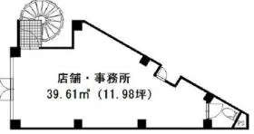 西川口230ビルの基準階図面