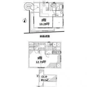 Aカントリーハウスビルの基準階図面