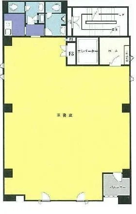 京橋北見ビル西館の基準階図面
