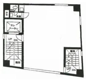 本間ビルの基準階図面