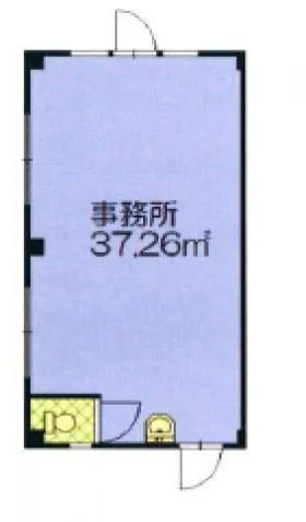 日野台貸事務所ビルの基準階図面