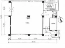 永功ハイムビルの基準階図面
