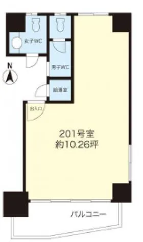 ウェルフェアビルの基準階図面