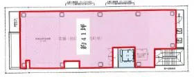 銀座7丁目プレイスの基準階図面