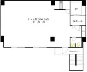 コルボビルの基準階図面