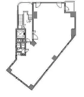 赤羽南商業ビルの基準階図面