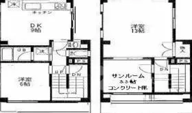 堀越ビルの基準階図面