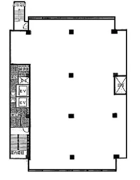 東興本社ビルの基準階図面
