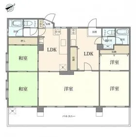 東洋巣鴨高コーポの基準階図面