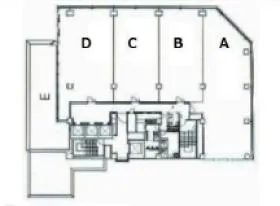アーバンBLD心斎橋の基準階図面