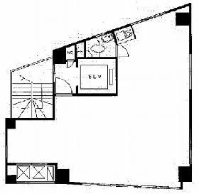 東洋Mビルの基準階図面