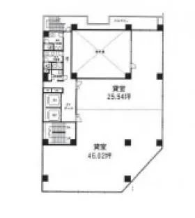 新大阪花村ビルの基準階図面