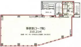FRIEND BUILDINGの基準階図面