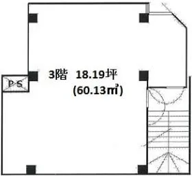 第1長谷川ビルの基準階図面