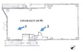 立花大倉ビルの基準階図面