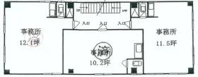 近藤ビルの基準階図面