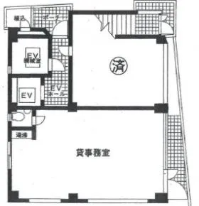 山田ビルの基準階図面