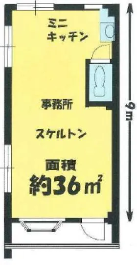 大和ハイツビルの基準階図面