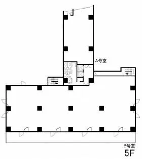 飯田橋スクエアビルの基準階図面