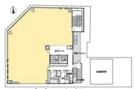 亀松ビルの基準階図面