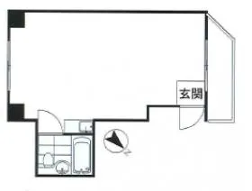 STAY‘M代々木公園ビルの基準階図面