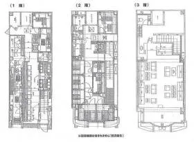 銀座8丁目一棟貸しビルの基準階図面