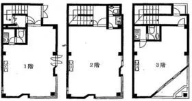 外苑前ビルの基準階図面