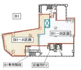 ラベイユ麻布十番ビルの基準階図面
