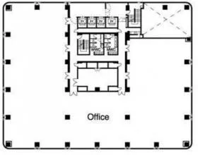 NBF新潟テレコムビルの基準階図面