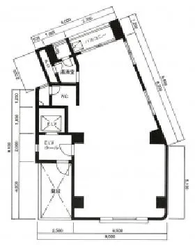 桜井ビルの基準階図面