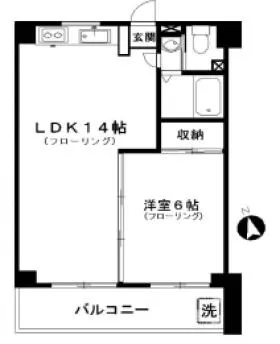 カーサエヌビルの基準階図面