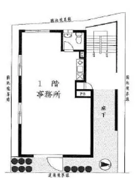 キタビルの基準階図面