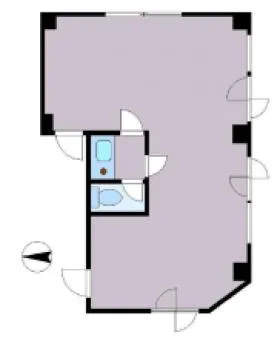 KH’s幡ヶ谷ビルの基準階図面