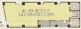 ゆきざきビルの基準階図面