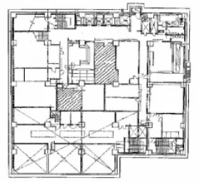日本教育会館の基準階図面