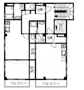 平河町平成ビルの基準階図面